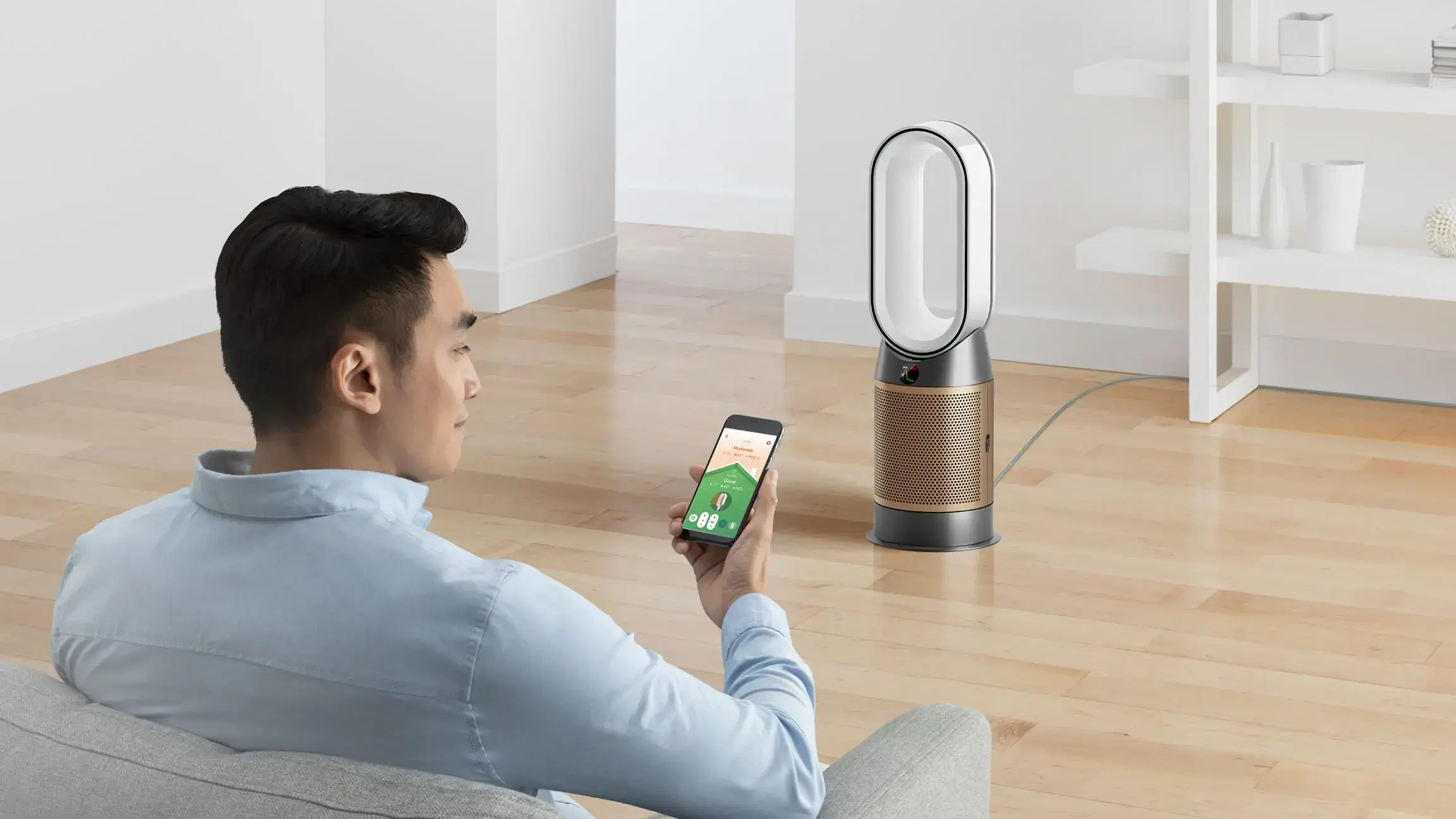 Очищувач повітря Dyson Purifier Hot+Cool Formaldehyde HP09 - White/Gold (369020-01)