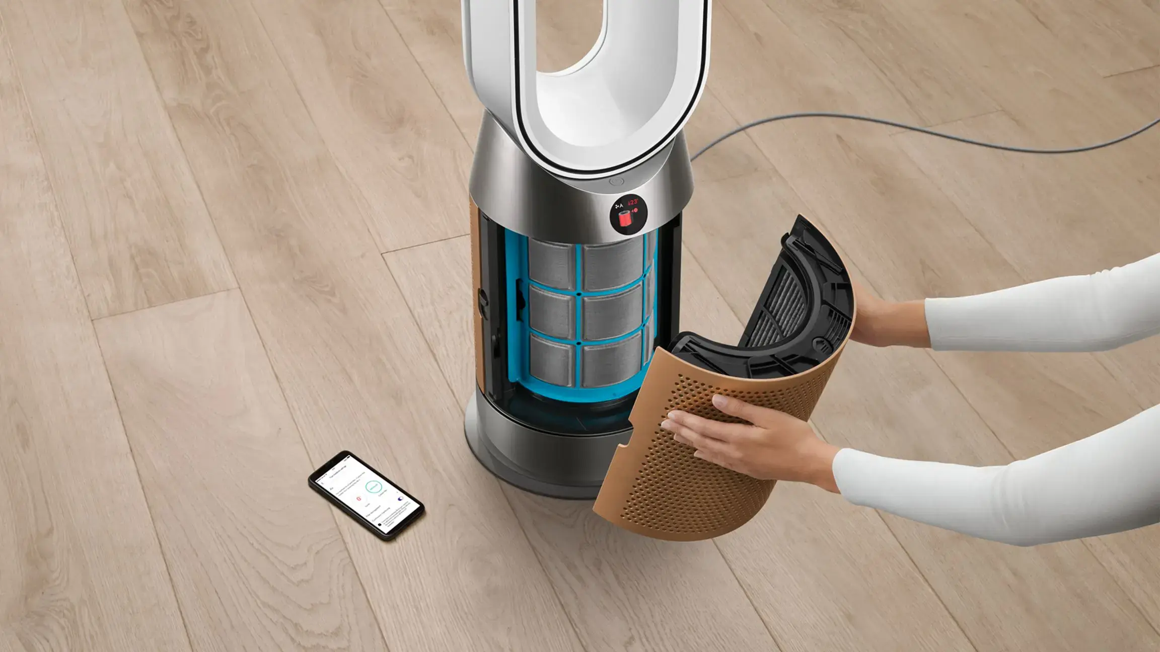Очищувач повітря Dyson Purifier Hot+Cool Formaldehyde HP09 - White/Gold (369020-01)