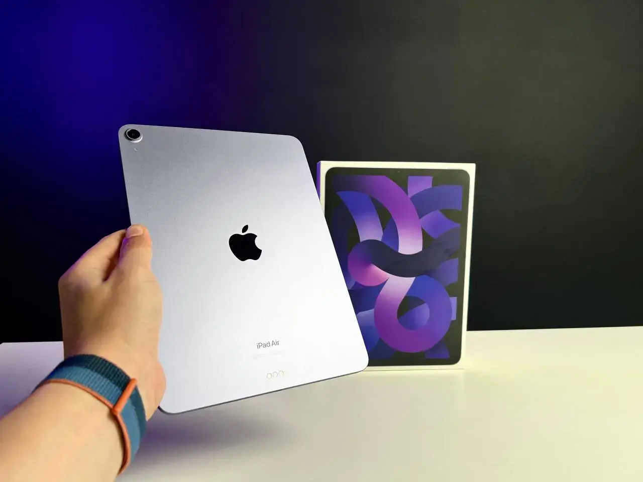 📲OPEN BOX iPad Air 5 10.9'' Wi-Fi 64GB Purple (MME23)🔋100% (Состояние - 10/10, комплект полный, гарантия - 12 мес.)