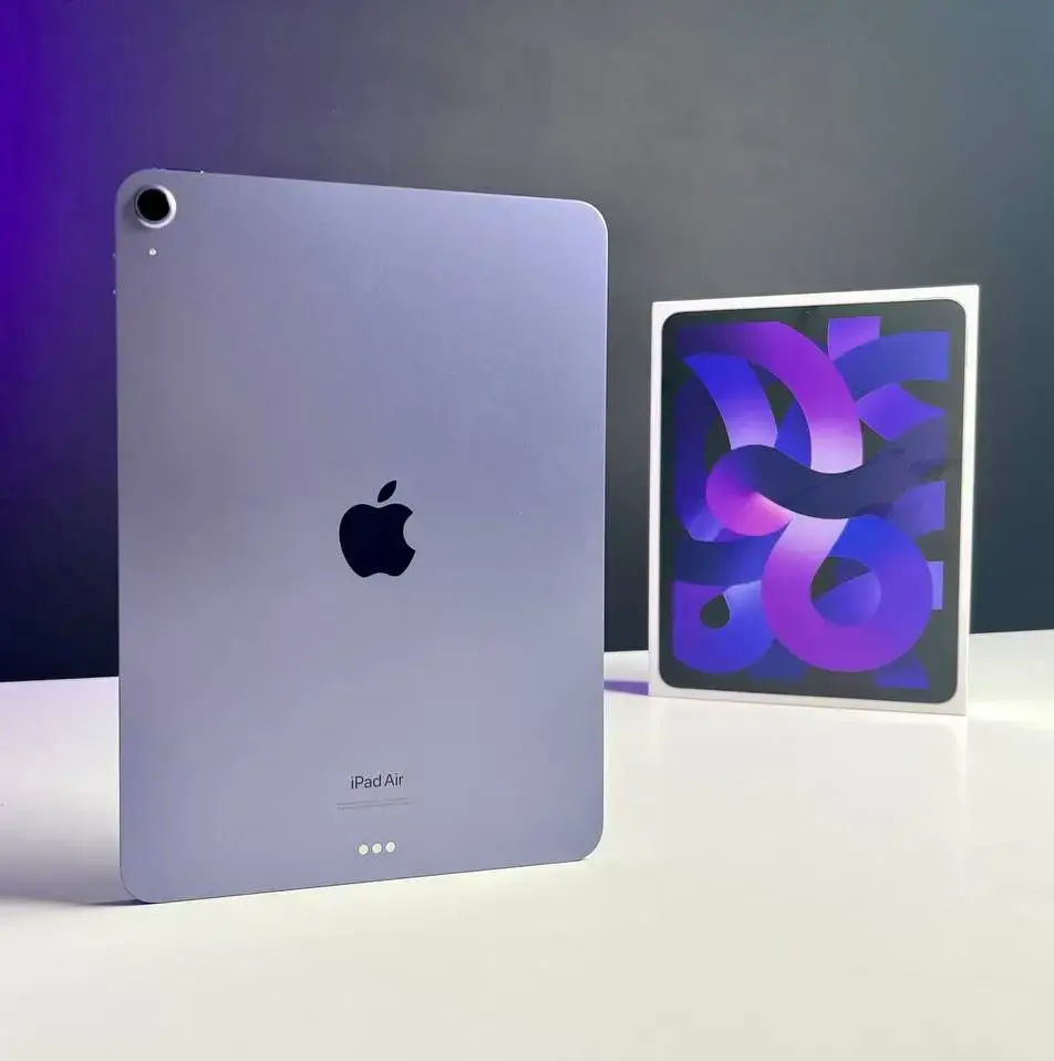 📲OPEN BOX iPad Air 5 10.9'' Wi-Fi 64GB Purple (MME23)🔋100% (Состояние - 10/10, комплект полный, гарантия - 12 мес.)