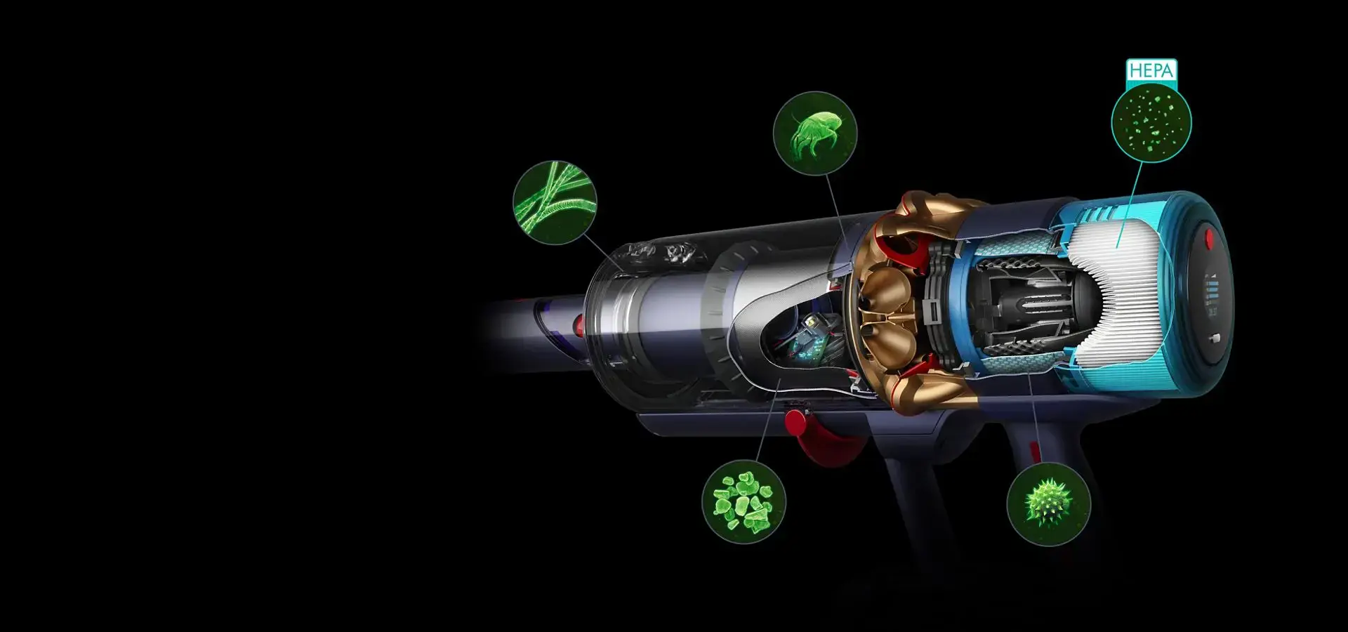 Пилосос Dyson Gen5detect Absolute - Midnight Blue/Copper (447002-01)