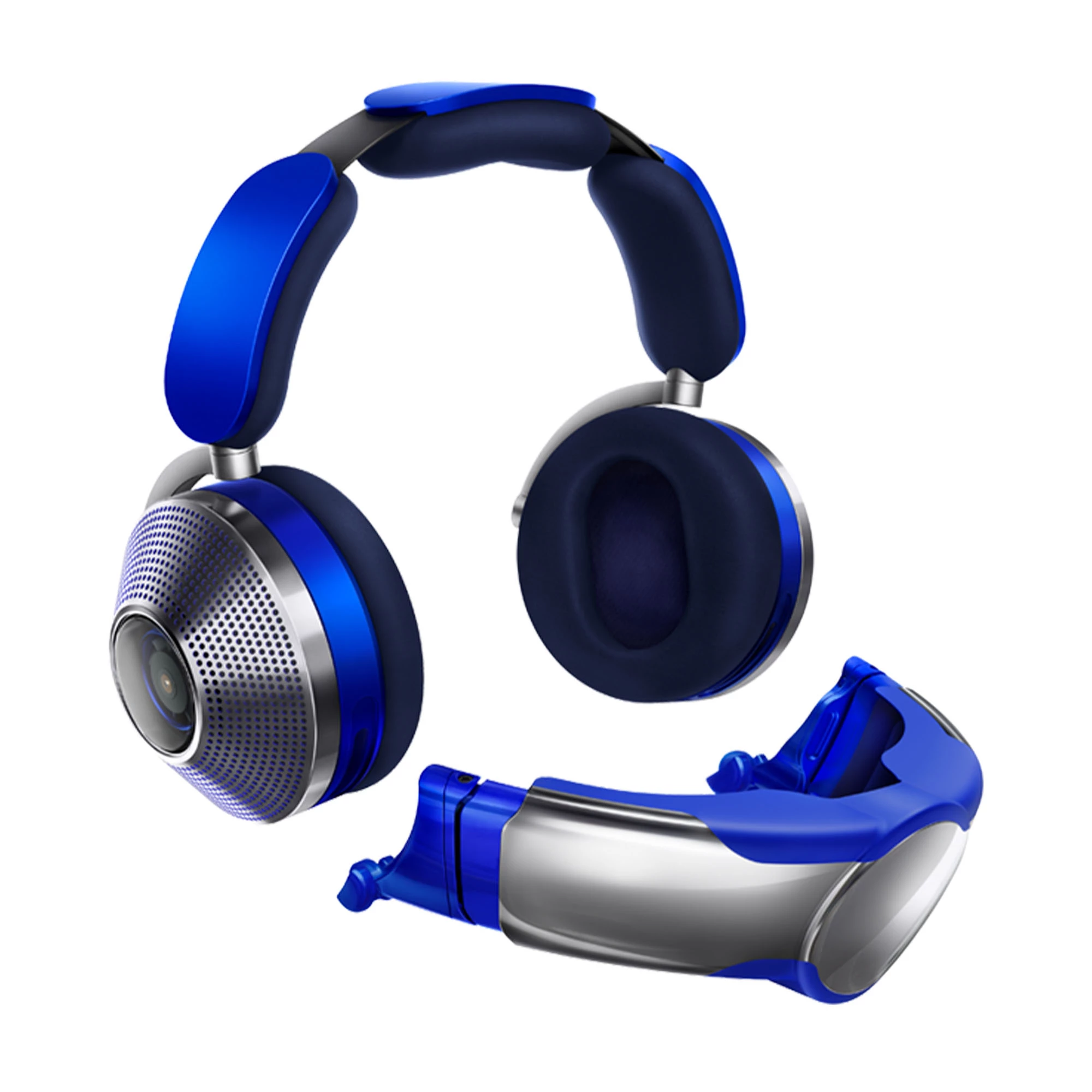 Наушники с функцией очистки воздуха Dyson Zone Headphones with Air Purification - Ultra Blue/Prussian Blue (376119-01)