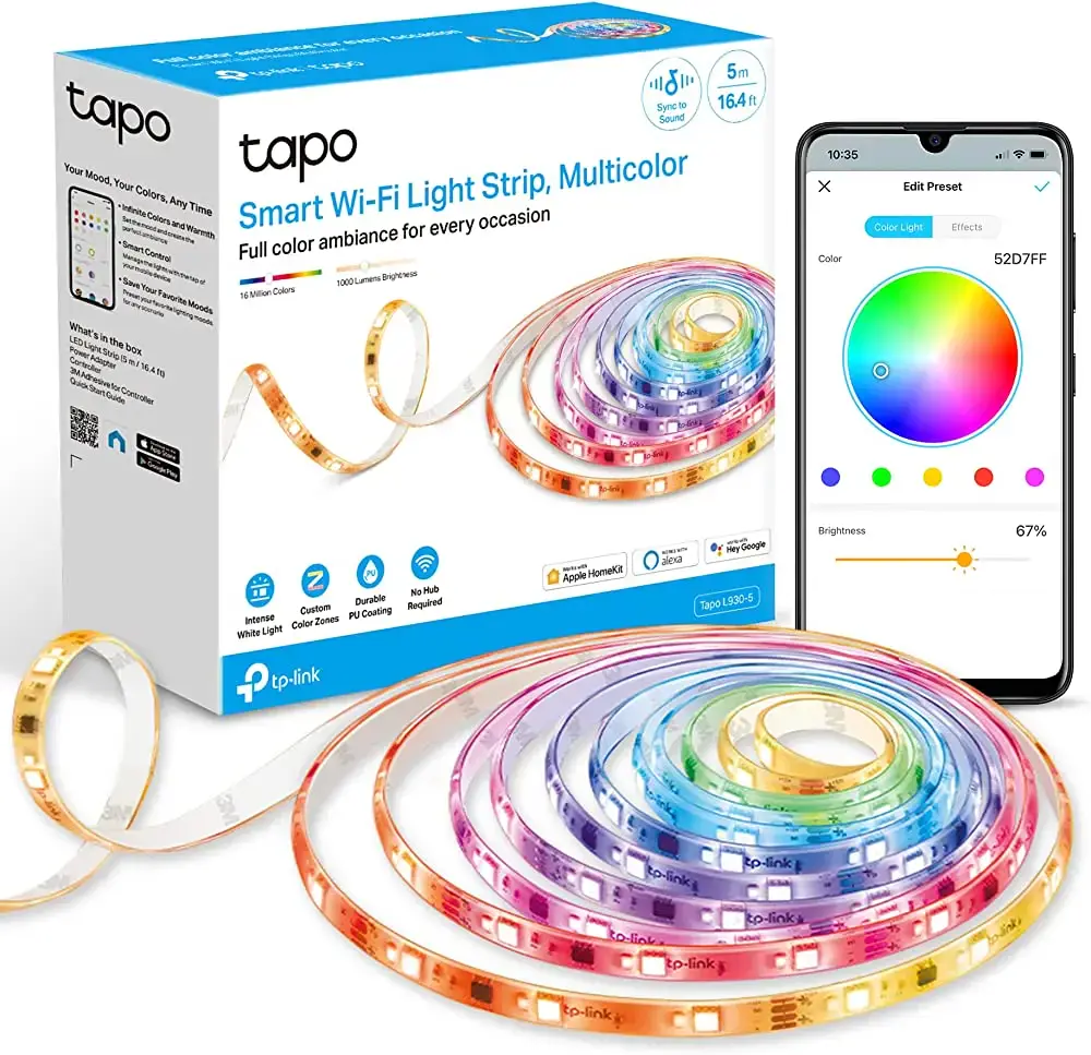 Розумна багатобарвна світлодіодна Wi-Fi стрічка TP-LINK TAPO L930-10