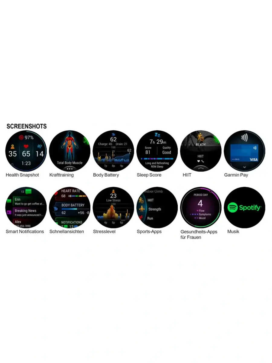 Смарт-годинник Garmin Venu 2 Slate with Black Leather Band (010-02430-21)