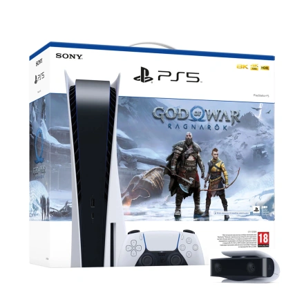 Игровая консоль Sony PlayStation 5 825GB Blu-Ray - God of War™ Ragnarok Bundle + HD-камера