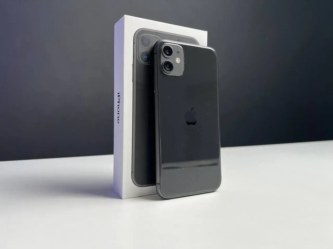 📲USED Apple iPhone 11 256GB Black (MWLL2) 🔋100% (Стан - 9/10, Комплект - коробка, iPhone | гарантія - 1 міс.)