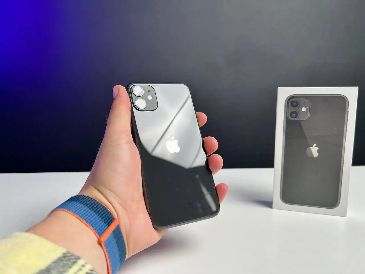 📲USED Apple iPhone 11 256GB Black (MWLL2) 🔋100% (Стан - 9/10, Комплект - коробка, iPhone | гарантія - 1 міс.)