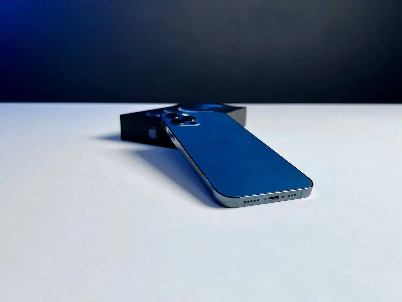 📲USED Apple iPhone 12 Pro 128GB Pacific Blue (MGLR3, MGMN3)🔋100% (Стан - 8.7/10, Комплект - iPhone | гарантія - 1 міс.)