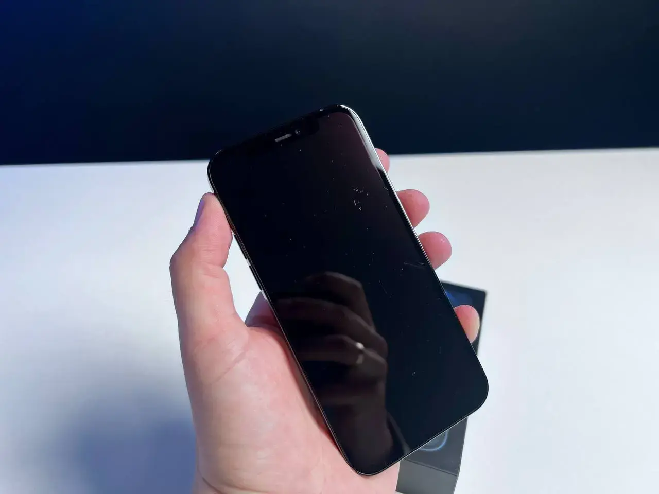 📲USED Apple iPhone 12 Pro 128GB Pacific Blue (MGLR3, MGMN3)🔋100% (Стан - 8.7/10, Комплект - iPhone | гарантія - 1 міс.)
