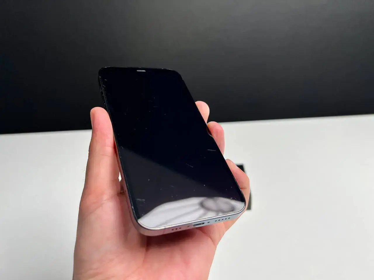 📲USED Apple iPhone 12 Pro 128GB Pacific Blue (MGLR3, MGMN3)🔋90% (Состояние - 8.5/10, Комплект - iPhone, коробка | гарантия - 1 мес.)
