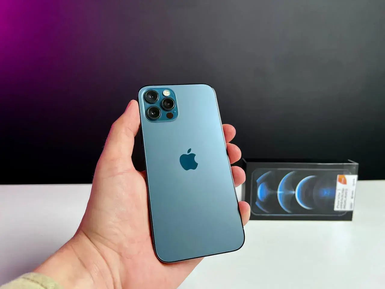 USED Apple iPhone 12 Pro 256GB Pacific Blue (MGLW3, MGMT3)🔋86% (Стан - 9/10, Комплект - повний | гарантія - 1 міс.)