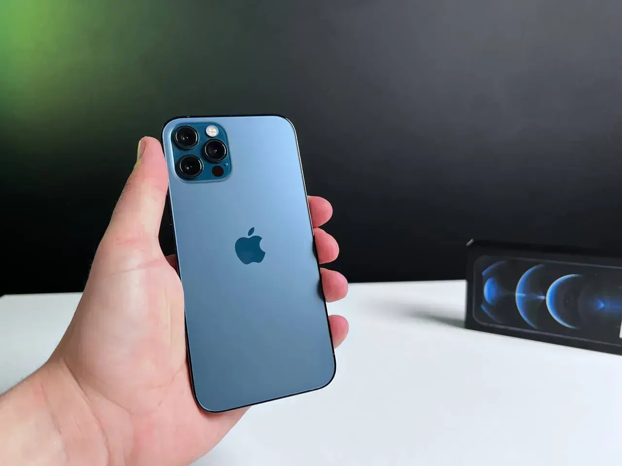 📲USED Apple iPhone 12 Pro 256GB Pacific Blue (MGLW3, MGMT3)🔋87% (Стан - 9.9/10, Комплект - повний | гарантія - 1 міс.)