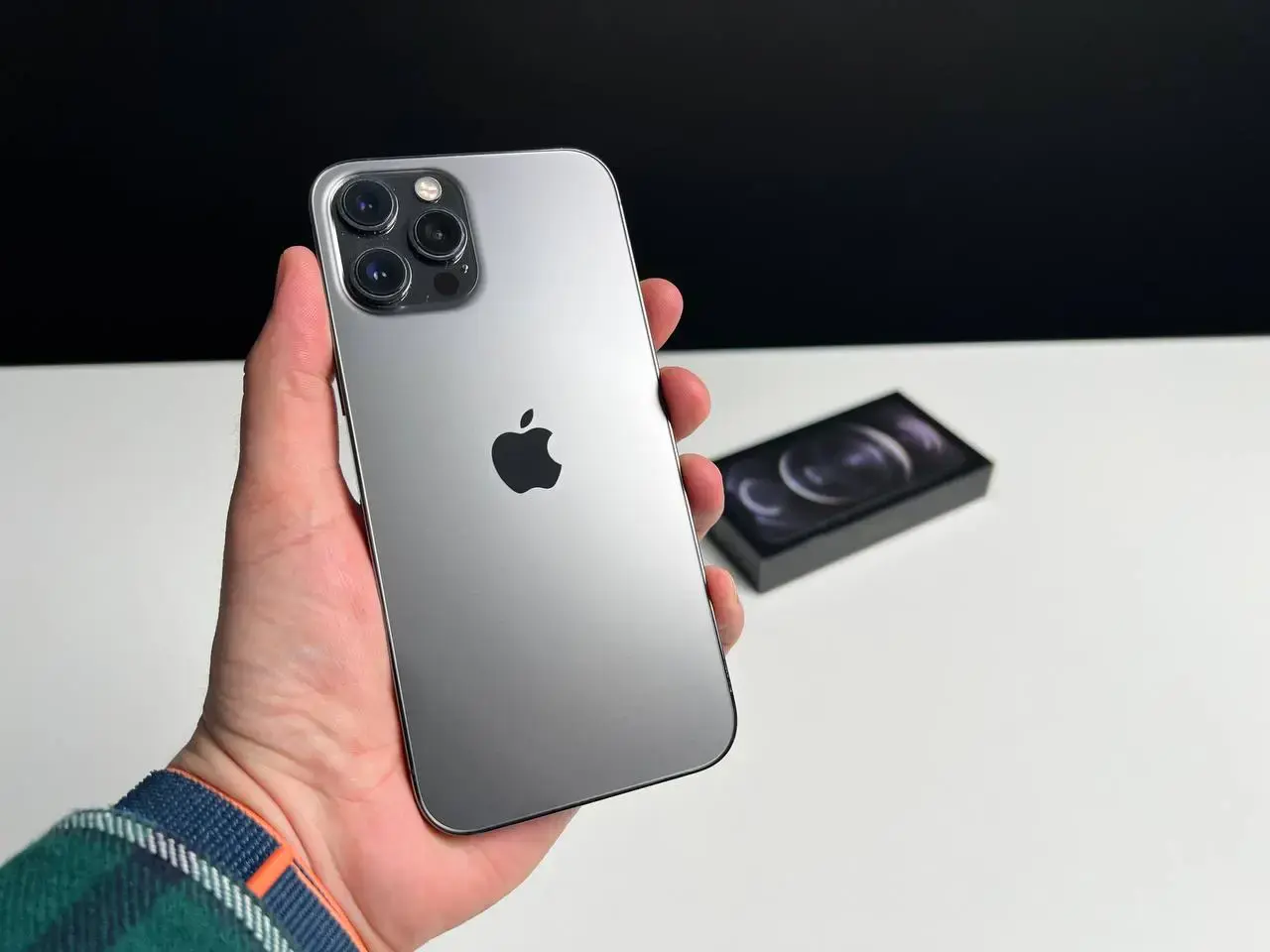 📲USED Apple iPhone 12 Pro Max 256GB Graphite (MGCK3, MGDC3)🔋100% (Стан - 8.5/10, Комплект - коробка, iPhone | гарантія - 1 міс.)