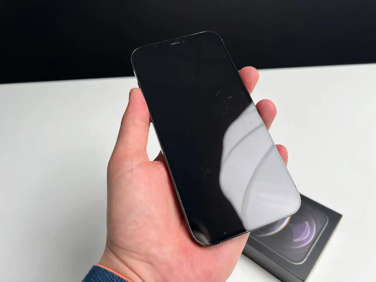 📲USED Apple iPhone 12 Pro Max 256GB Graphite (MGCK3, MGDC3)🔋100% (Стан - 8.5/10, Комплект - коробка, iPhone | гарантія - 1 міс.)