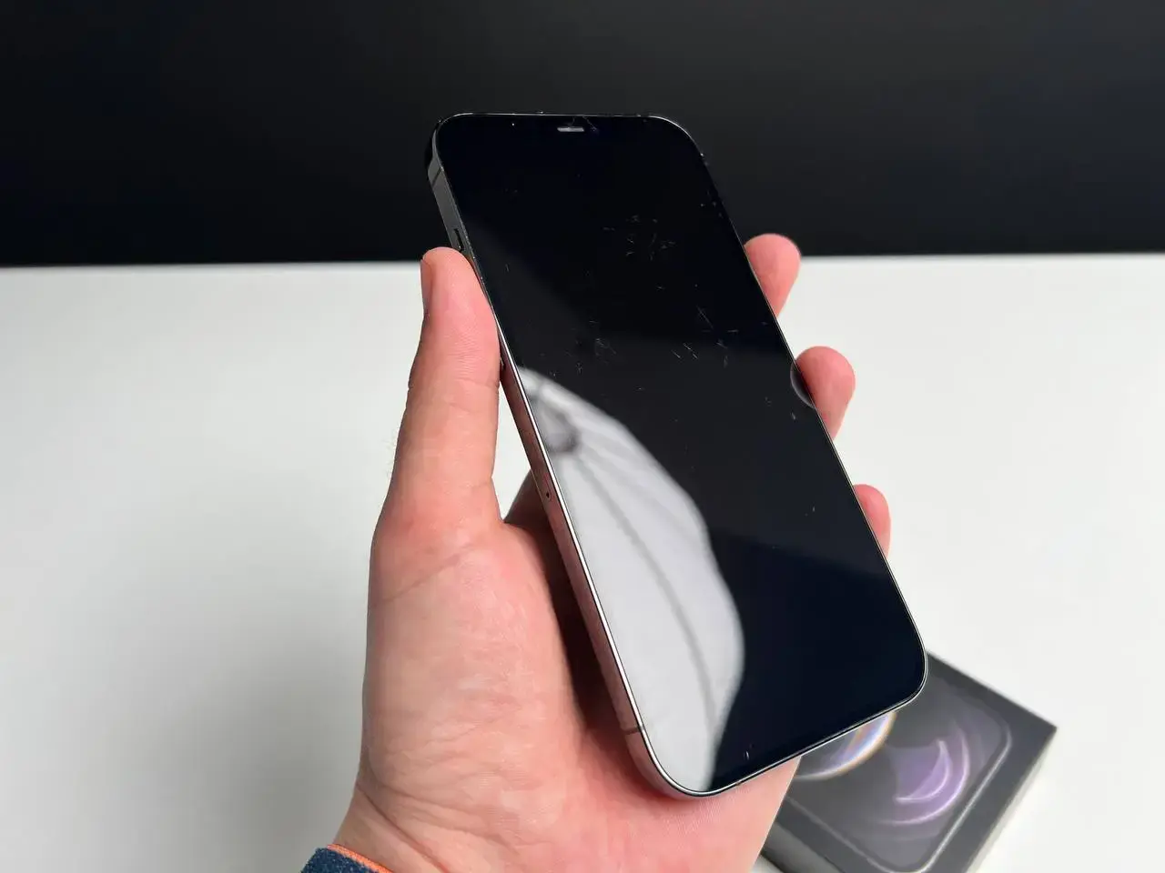 📲USED Apple iPhone 12 Pro Max 256GB Graphite (MGCK3, MGDC3)🔋100% (Стан - 8.5/10, Комплект - коробка, iPhone | гарантія - 1 міс.)