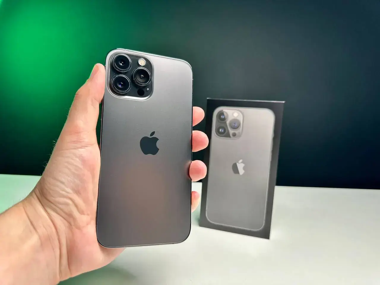 USED Apple iPhone 13 Pro Max 512GB Graphite (MLKW3, MLLF3)🔋92% (Стан - 9.3/10, Комплект - повний | гарантія - 1 міс.)