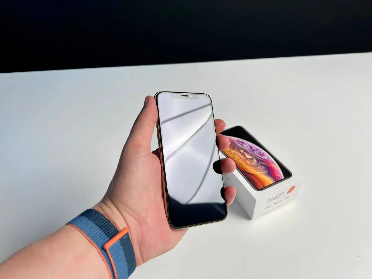 USED Apple iPhone XS 256GB Gold (MT9K2) 🔋100% (Состояние - 9/10, Комплект - полный | гарантия - 1 мес.)