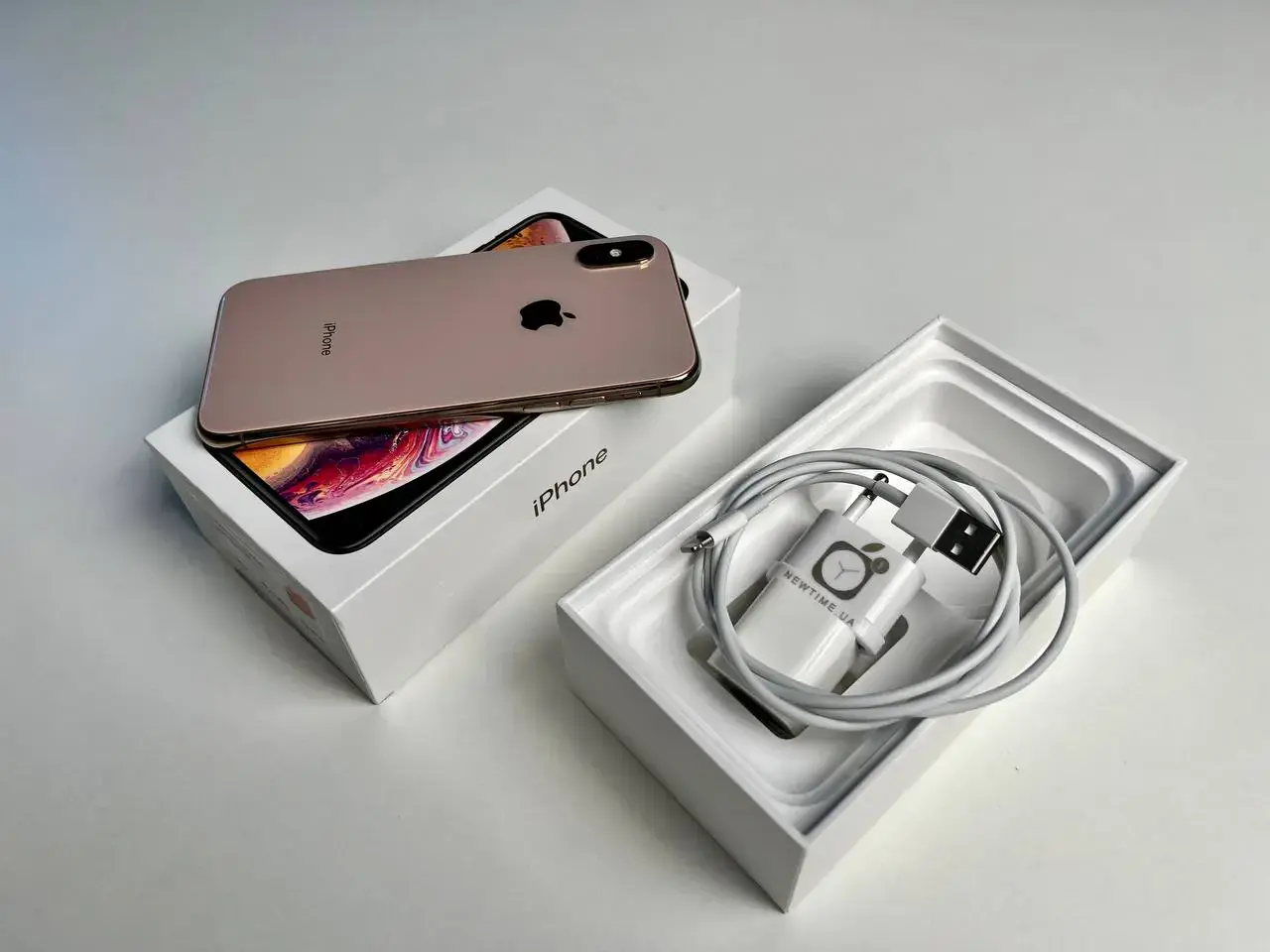 USED Apple iPhone XS 256GB Gold (MT9K2) 🔋100% (Состояние - 9/10, Комплект - полный | гарантия - 1 мес.)
