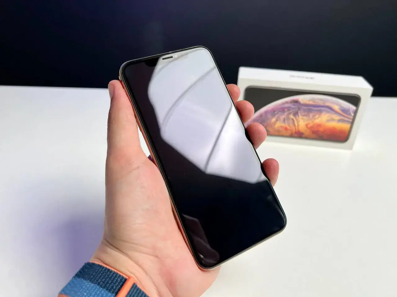 📲USED Apple iPhone 256GB Gold (MT552)🔋100% (Состояние - 9.5/10, Комплект - iPhone, коробка | гарантия - 1 мес.)