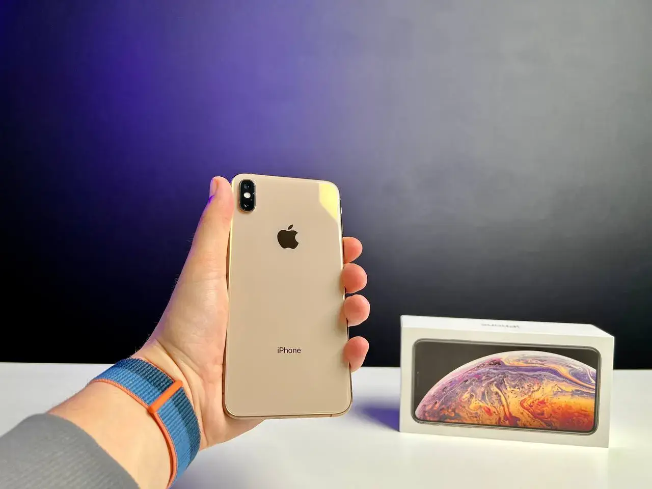 📲USED Apple iPhone 256GB Gold (MT552)🔋100% (Состояние - 9.5/10, Комплект - iPhone, коробка | гарантия - 1 мес.)