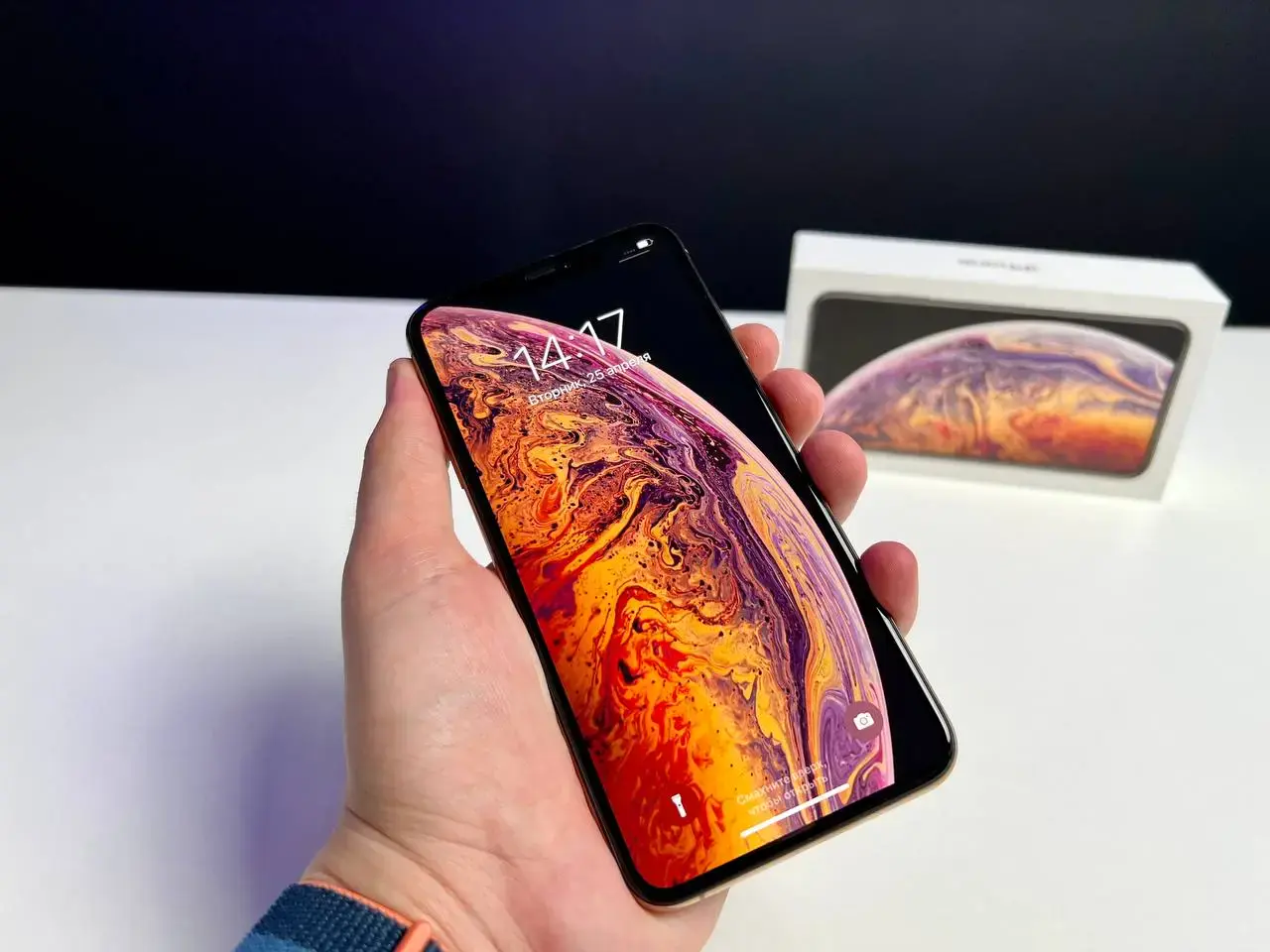 📲USED Apple iPhone 256GB Gold (MT552)🔋100% (Состояние - 9.5/10, Комплект - iPhone, коробка | гарантия - 1 мес.)