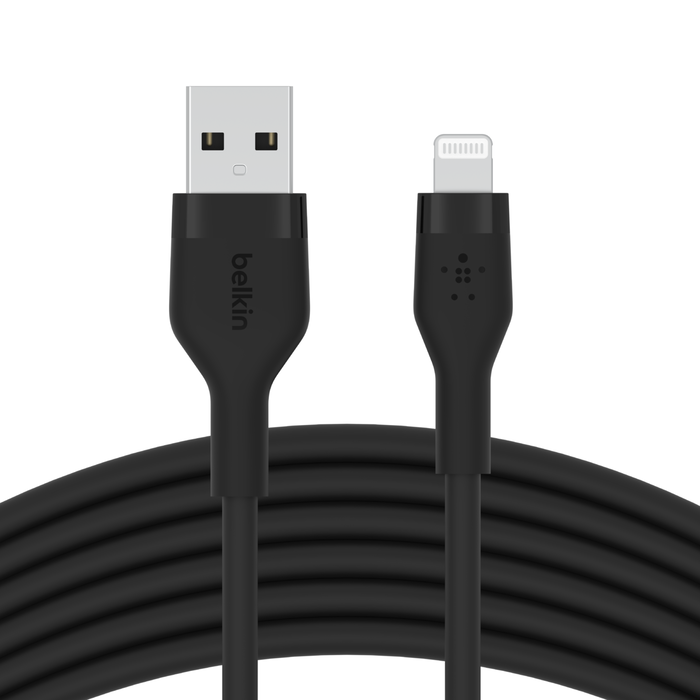 Кабель Belkin BoostCharge Flex USB-A Cable with Lightning Connector 3m Black (CAA008BT3MBK)