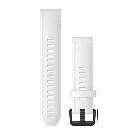 Ремешок Garmin QuickFit 20 Watch Bands Silicone - White with Black Hardware (010-12865-00)