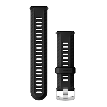 Ремешок Garmin 22 mm для Forerunner 965 - Black with Silver Hardware (010-11251-3U)