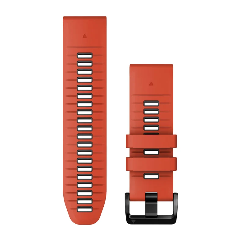 Ремешок Garmin QuickFit 26 Watch Bands Silicone - Flame Red/Graphite (010-13281-04)