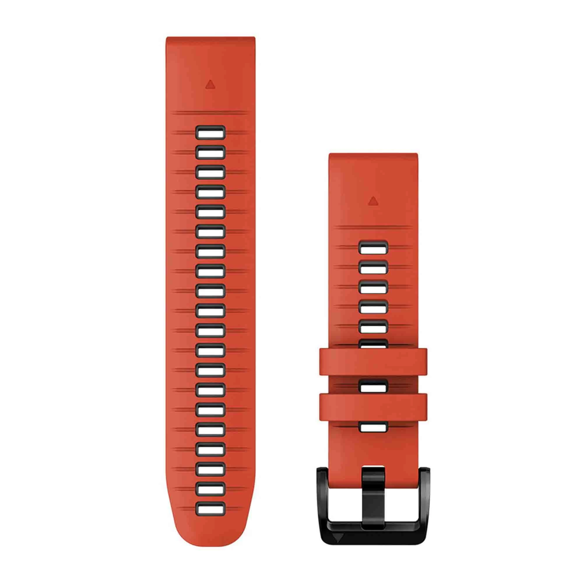 Ремешок Garmin QuickFit 22 Watch Bands Silicone - Flame Red/Graphite (010-13280-04)
