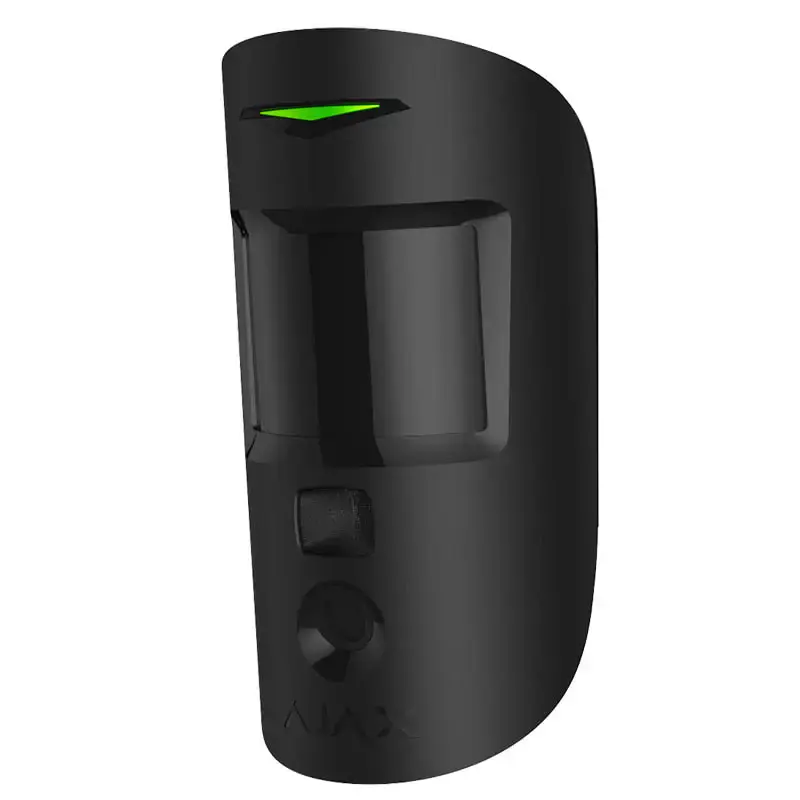 Ajax MotionCam PhOD Black – беспроводной датчик движения с фотофиксацией по тревоге и по запросу