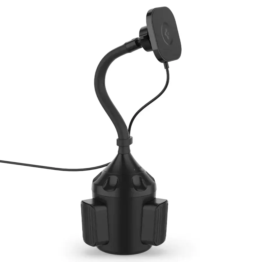 Бездротовий автомобільний зарядний пристрій Spigen OneTap Pro Wireless Car Mount Cup Holder (MagFit) (ACP03810)