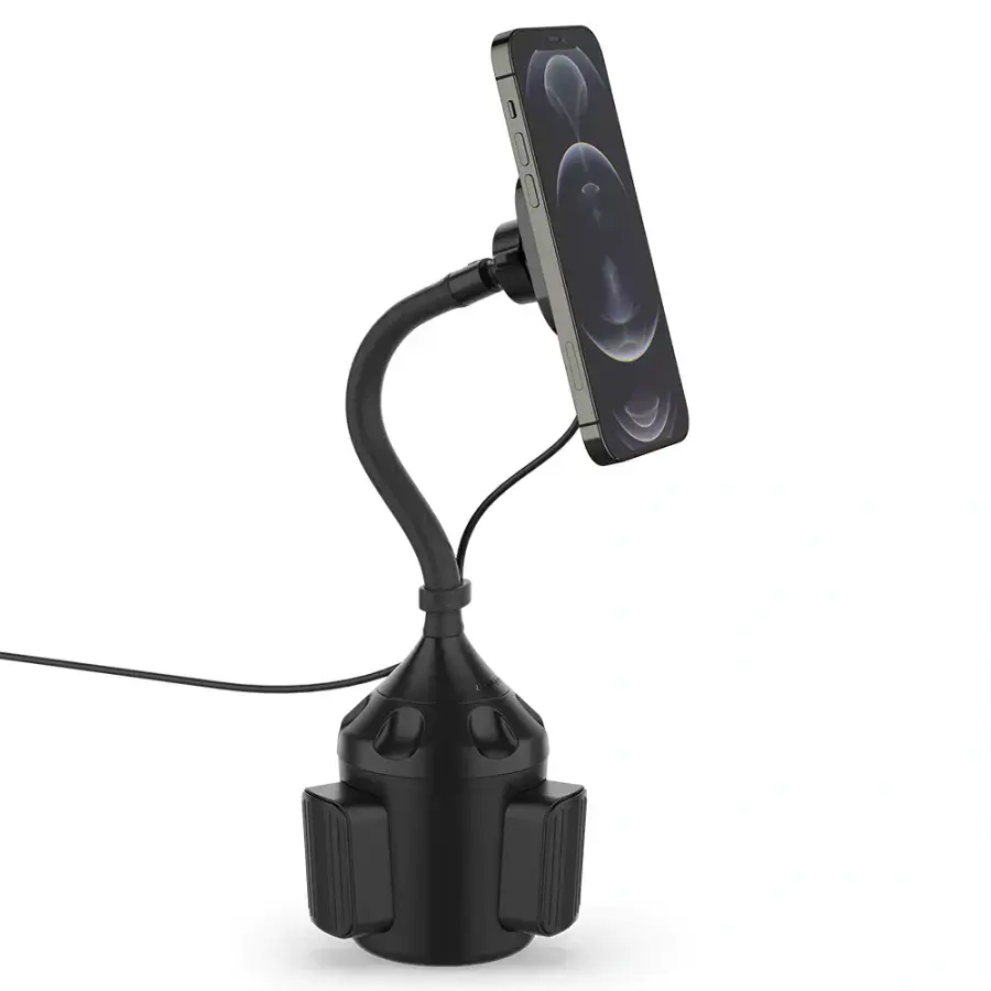 Бездротовий автомобільний зарядний пристрій Spigen OneTap Pro Wireless Car Mount Cup Holder (MagFit) (ACP03810)