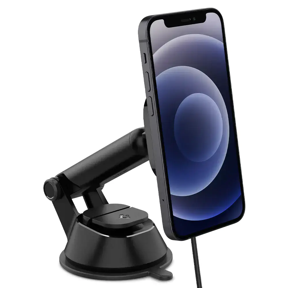 Бездротовий автомобільний зарядний пристрій Spigen OneTap Pro Wireless Magnetic Car Charger Dashboard (MagFit) (ACP02616)