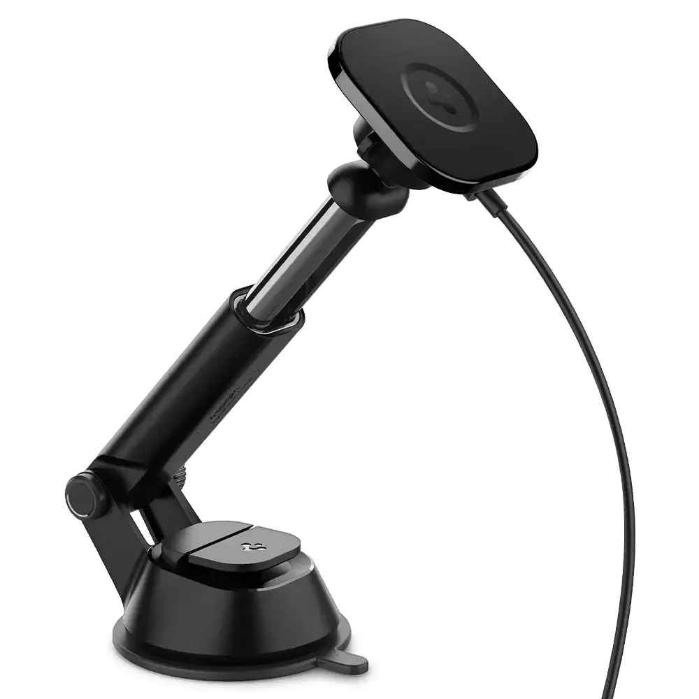 Бездротовий автомобільний зарядний пристрій Spigen OneTap Pro Wireless Magnetic Car Charger Dashboard (MagFit) (ACP02616)