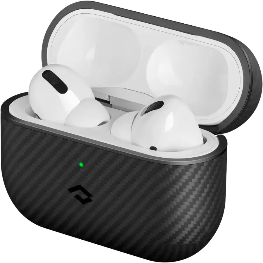 Чехол Pitaka MagEZ Aramid Fiber Case AirPods Pro 2 - 600D Black/Grey [Twill] (APM7001)