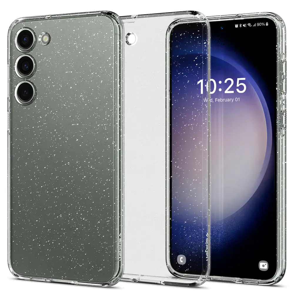 Чохол Spigen Liquid Crystal Glitter для Samsung Galaxy S23+ - Crystal Quartz (ACS05664)