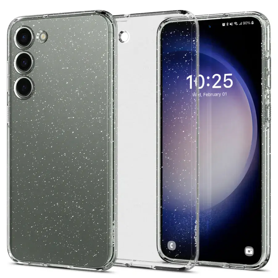 Чехол Spigen Liquid Crystal Glitter для Samsung Galaxy S23+ - Crystal Quartz (ACS05664)