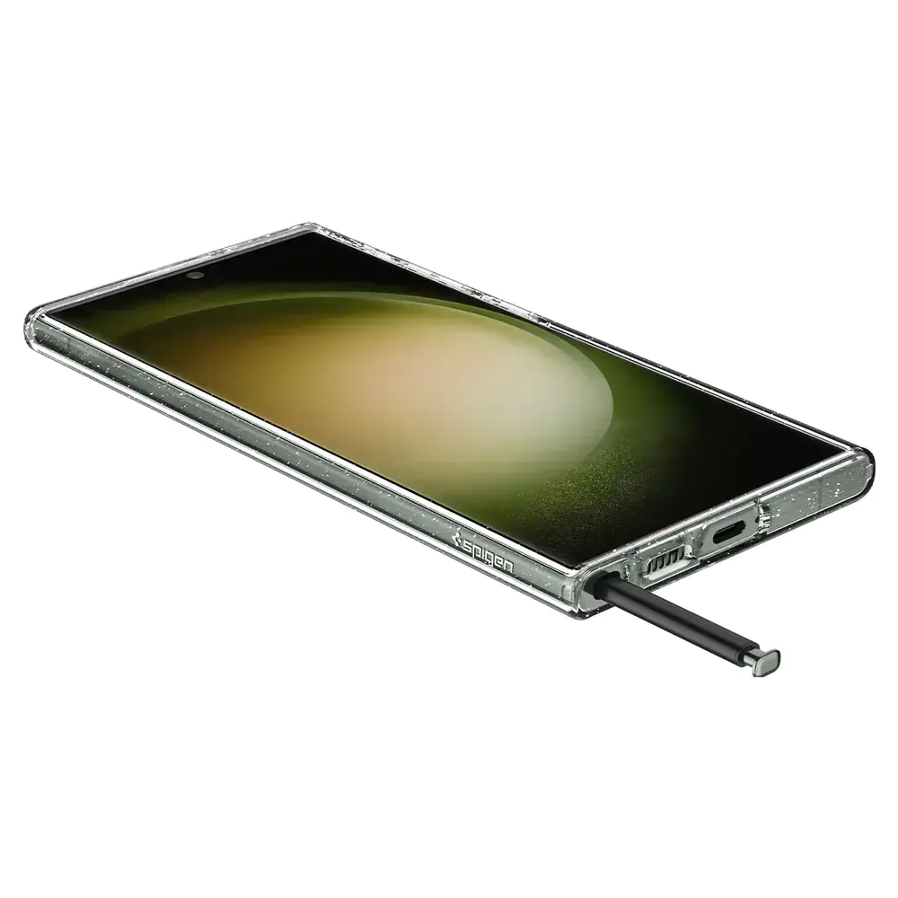 Чохол Spigen Liquid Crystal Glitter для Samsung Galaxy S23 Ultra - Crystal Quartz (ACS05612)