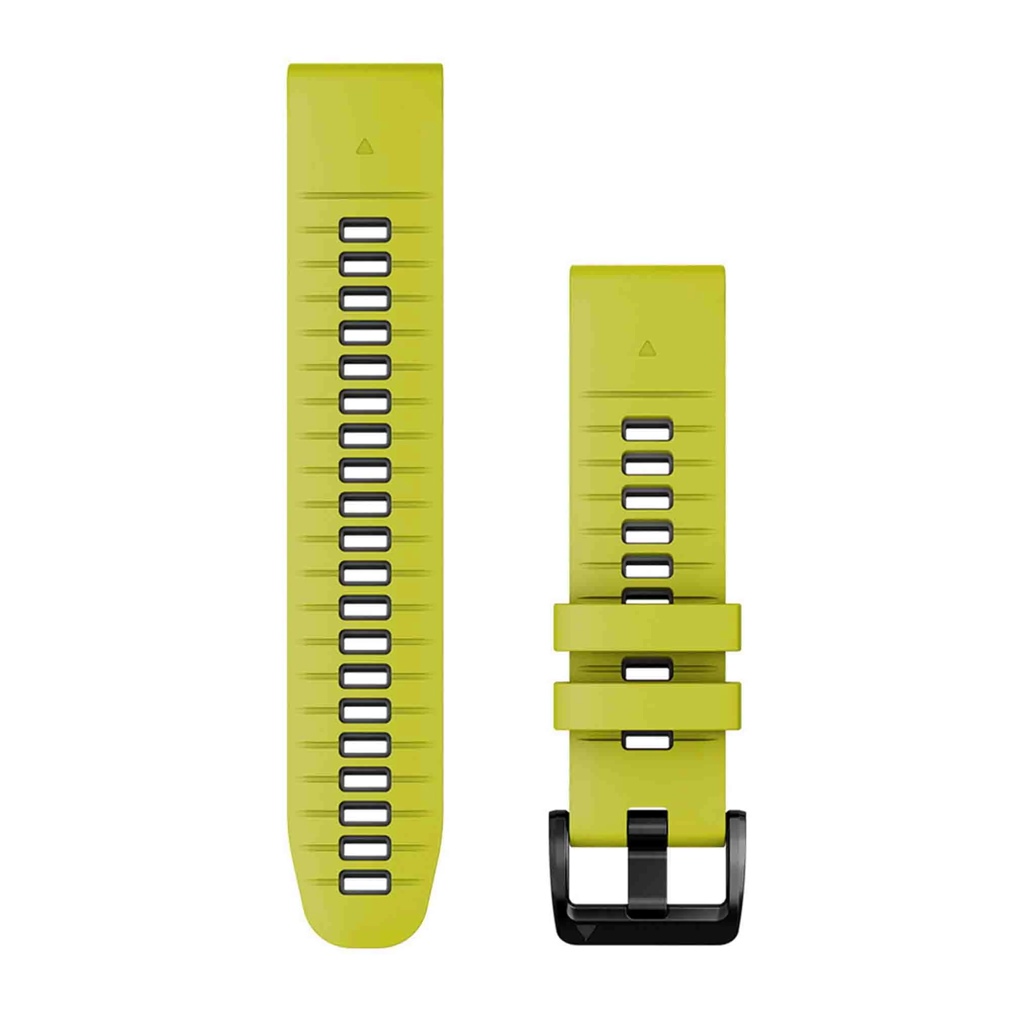 Ремінець Garmin QuickFit 22 Watch Bands Silicone - Electric Lime/Graphite (010-13280-03)