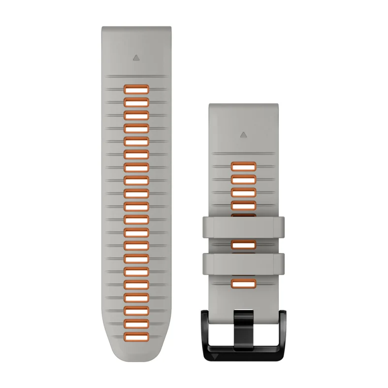 Ремешок Garmin QuickFit 26 Watch Bands Silicone - Fog Gray/Ember Orange (010-13281-02)