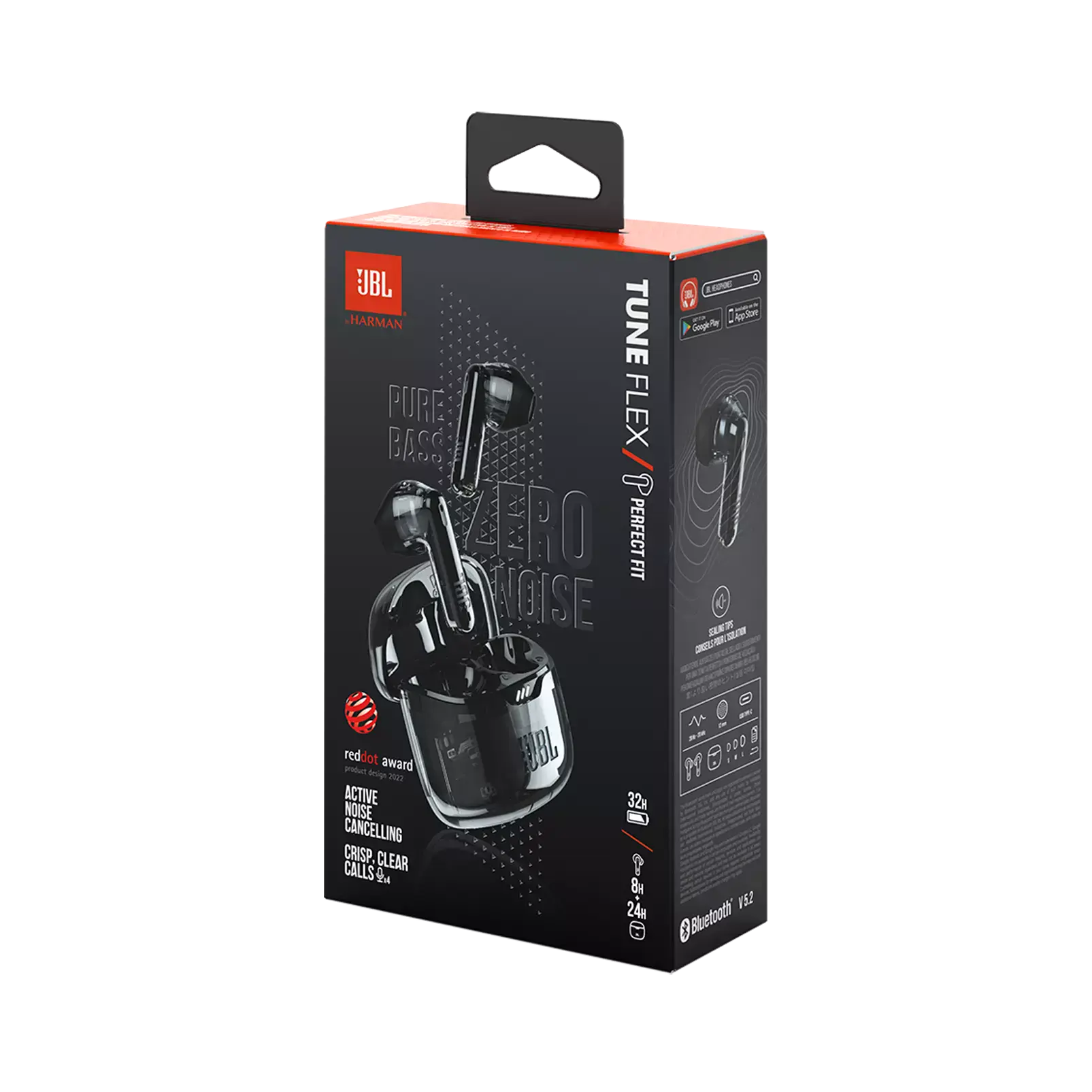 Навушники JBL Tune Flex Ghost Edition - Ghost Black (JBLTFLEXGBLK)