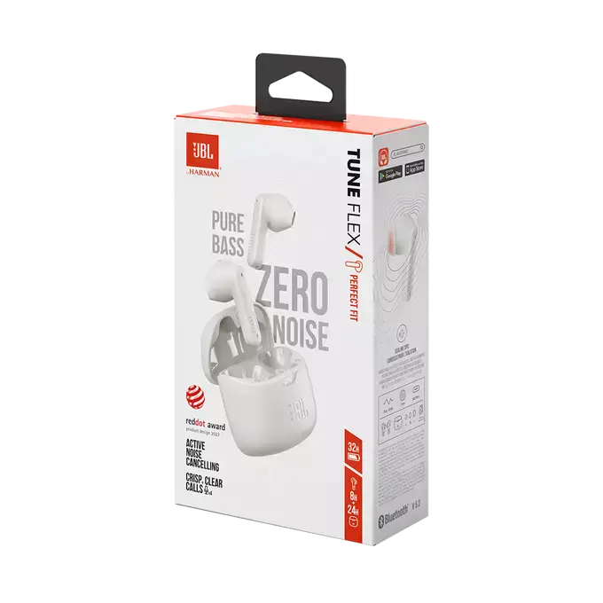 Навушники JBL Tune Flex - White (JBLTFLEXWHT)