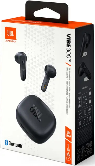 Навушники JBL Vibe 300 TWS Black (JBLV300TWSBLKEU)