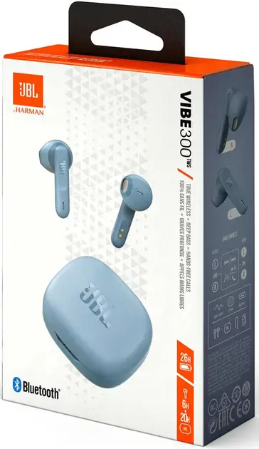 Навушники JBL Vibe 300 TWS Blue (JBLV300TWSBLUEU)
