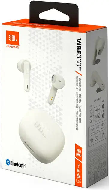 Наушники JBL Vibe 300 TWS White (JBLV300TWSWHTEU)