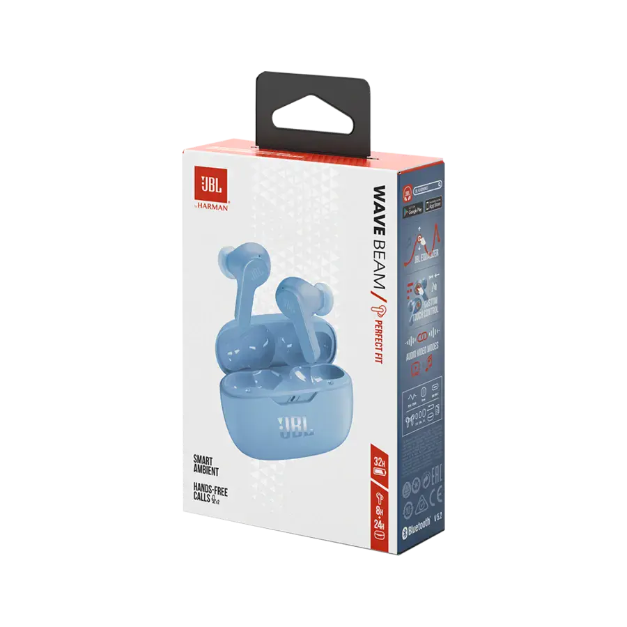 Навушники JBL Wave Beam - Blue (JBLWBEAMBLU)