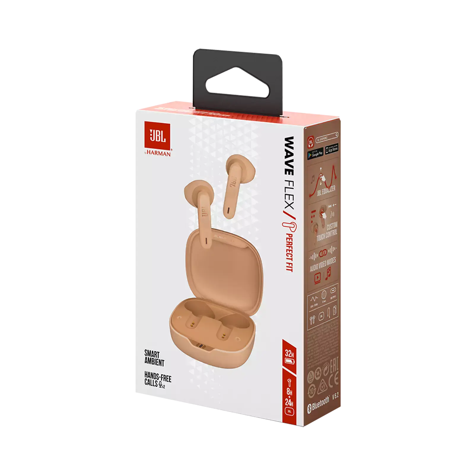 Наушники JBL Wave Flex - Beige (JBLWFLEXBEG)