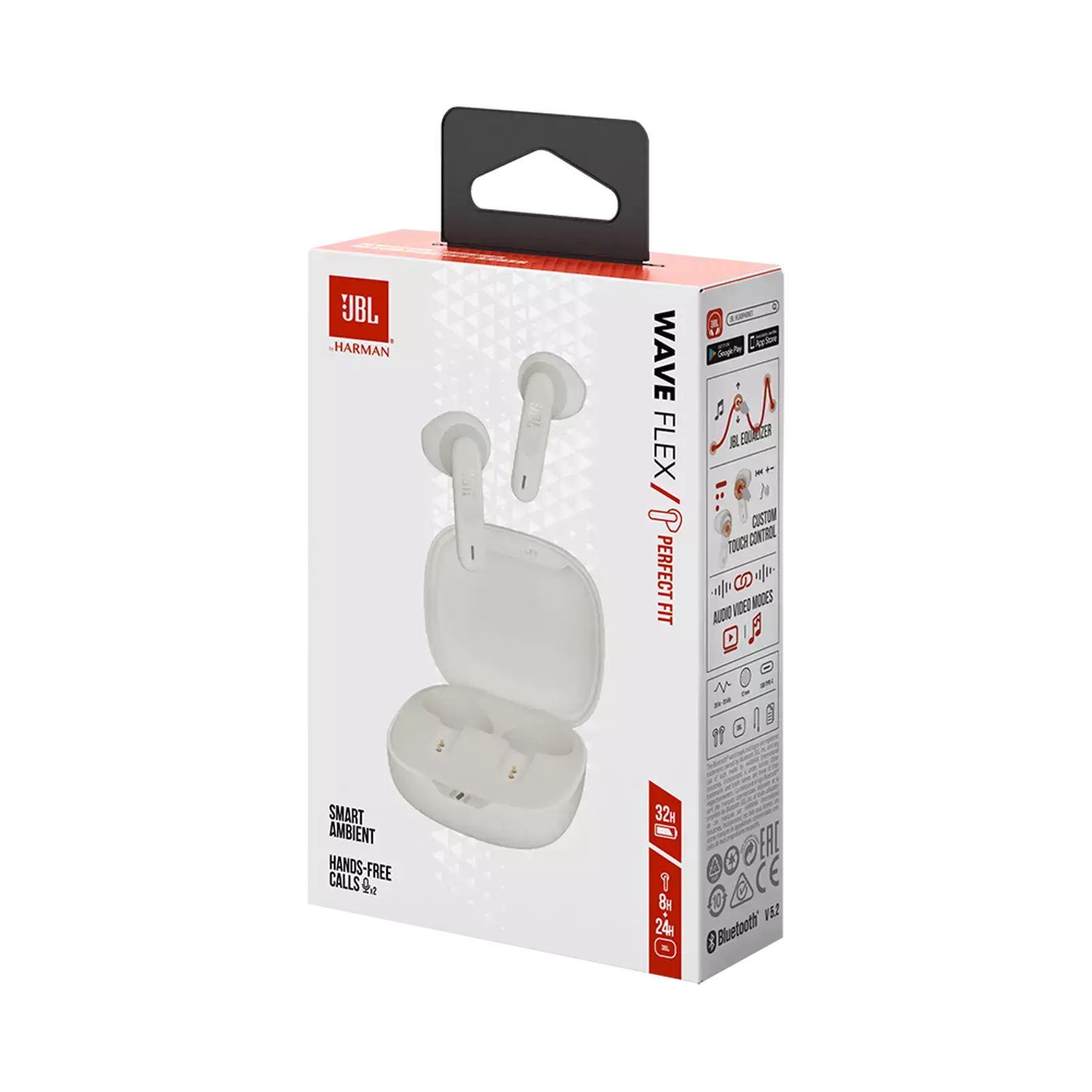 Навушники JBL Wave Flex - White (JBLWFLEXWHT)