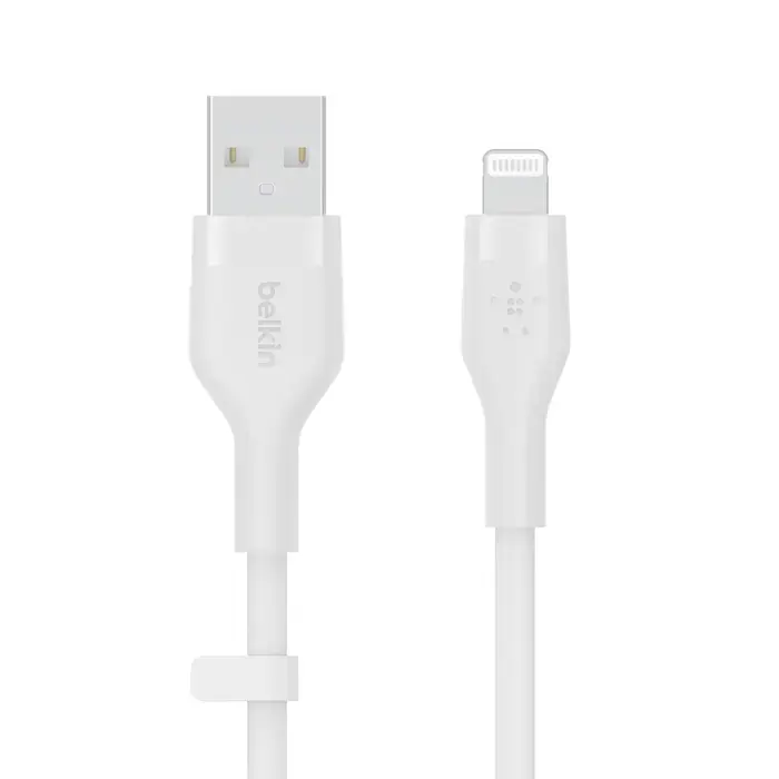 Кабель Belkin BoostCharge Flex USB-A Cable with Lightning Connector 1m White (CAA008bt1MWH)